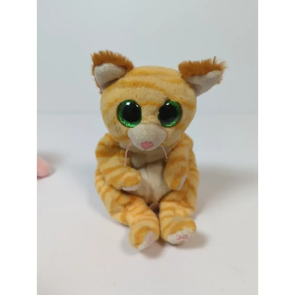 Ty beanie babies set of 3 Atlas Fox Foster monkey Mango cat